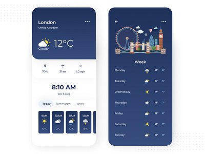 Weather design Ui app #2