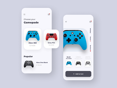 Design app gaming platform app blue design gamepad illustration mobile mobile app ps4 red sony playstation typography ui ux xbox
