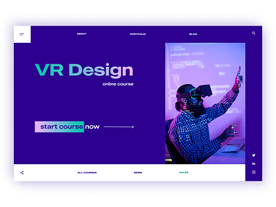 VR Design Course concept courses design learning ui ux virtual reality visual vr vr design web design