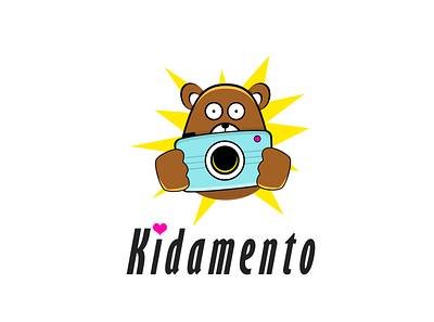 Camera equipment for kids logo concept logo photoshop