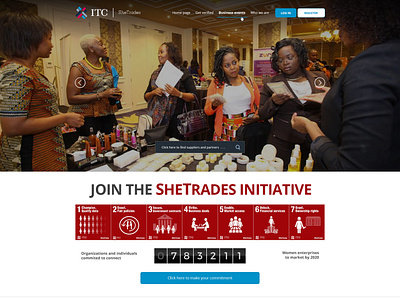 SheTrades website design