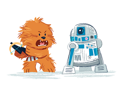 Chewie & Artoo chewbacca r2 d2 star wars