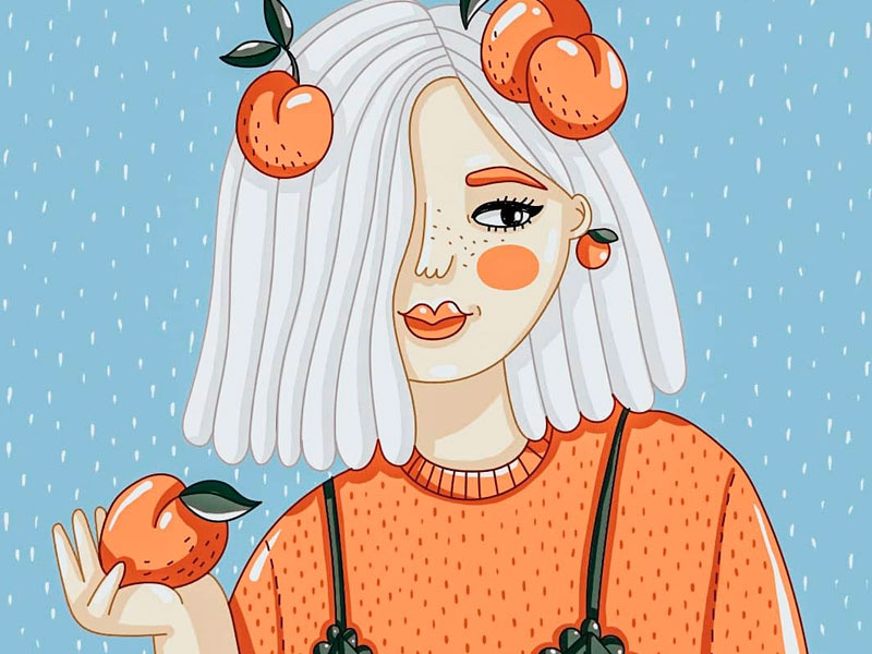 Girl Blond girl illustration girl character woman illustration woman portrait design cute cute art digital art drawing illustration