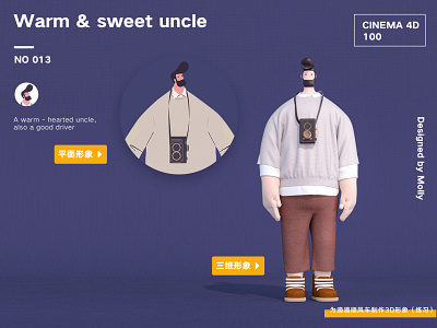 Warm & sweet uncle c4d