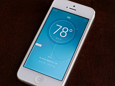Surf App app design flat ios iphone navigation surf app ui