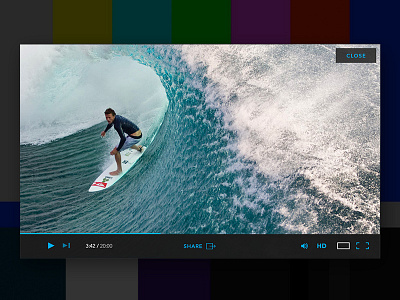 GCN Video Player controls share ui ux video