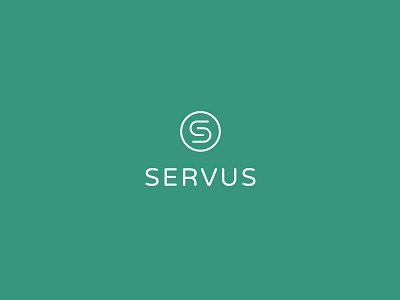 Servus brand color green identity logo mark