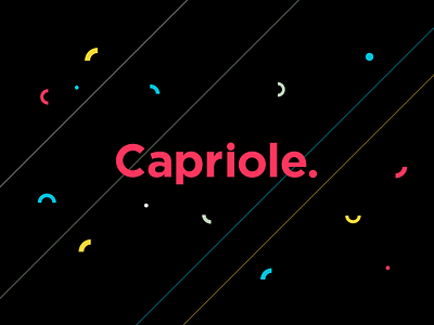 Capriole Brand biz card branding color elements identity logo mark type