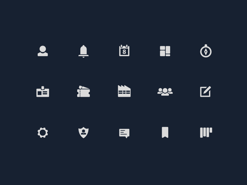 Scheduling App Icon Set