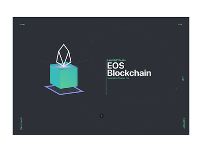 Unlocking the EOSIO Blockchain blcokchain crypto eos typography ui wip
