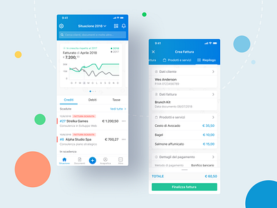 Fatture in Cloud — App app fatturazione elettronica financial app fintech invoice design invoicing