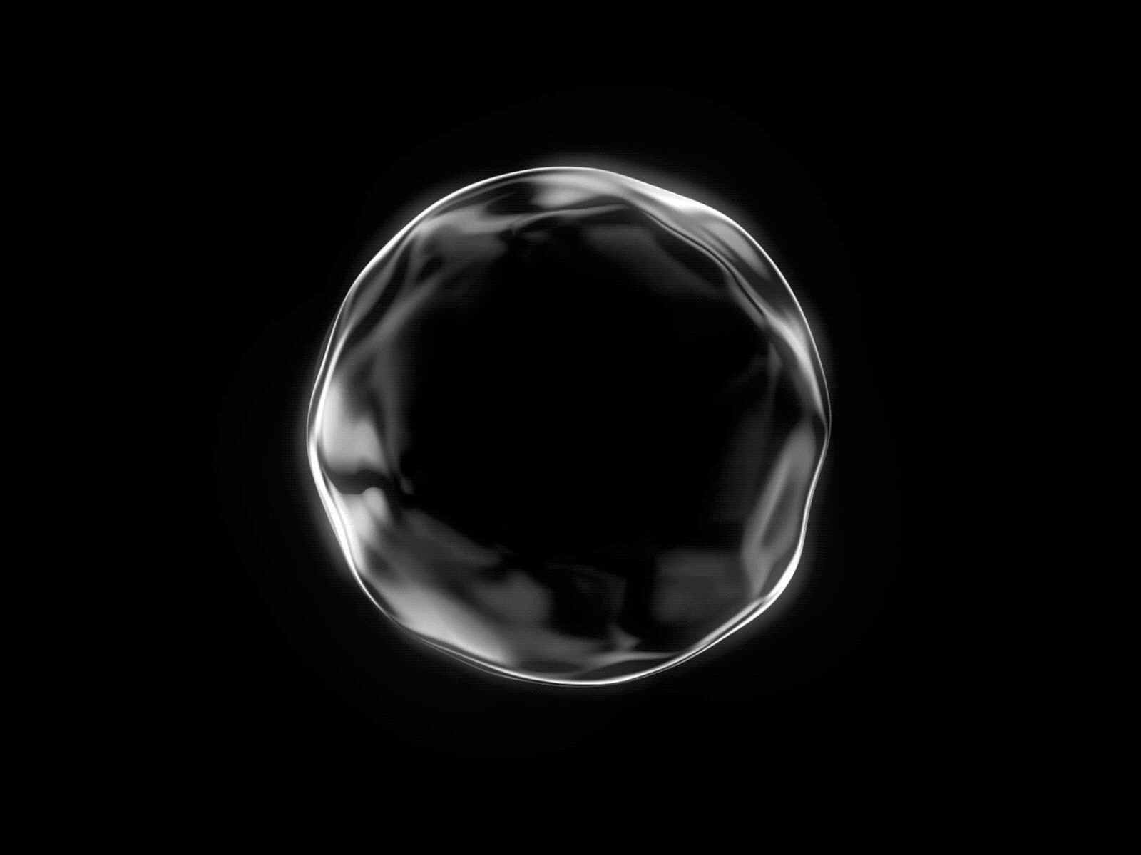 SV#003 art code fluid generative liquid monochrome motion pbr physics realistic scifi sphere