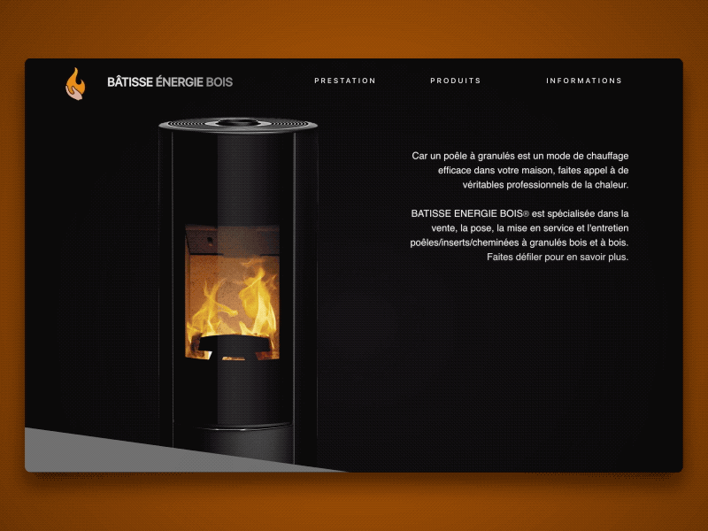 Flammae branding css design interaction design parallax responsive web