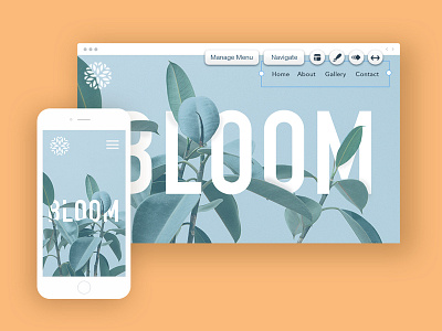 Bloom bloom design editor green leafs mobile plant web