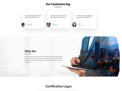 Our Customer Say Web Page Design branding concept creative design landing landing page landingpage site typography web webpage website