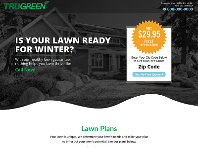 TruGreen Web Page Design