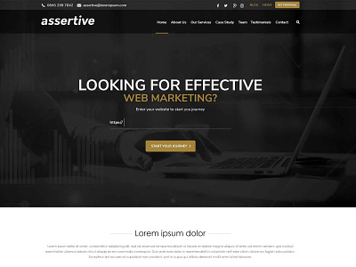 Assertive Web Page Design