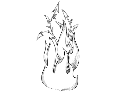 Dragon black and white design digital dragon drawing fire flames illustration illustration art inktober inktober2019 ipadpro painting plant