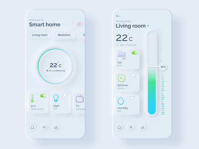 Smart home app clean design dribbble home new simple smart home smarthome studio suprematism ui ui ux uidesign uiux ux uxdesign
