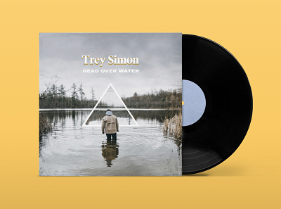 Trey Simon - Head Over Water - Single Cover album art album artwork album cover branding design music music art vinyl