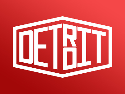 Detroit City Tag city city tag crisp detroit detroit red wings detroit sports gradient logo motor city simple