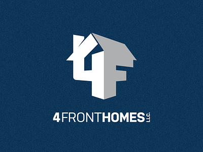 4 Front Homes Logo 4f home house logo real estate realtor realty small business