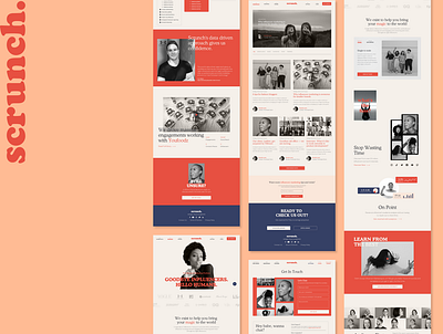 Scrunch - Influencer Marketing Website brand brand design brand identity branding case study design flat influencer influencer marketing minimal ui ux web webdesign website design