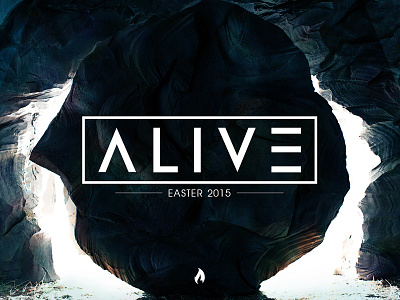 ALIVE | Easter 2015 alive church easter graphic design logo design sermon