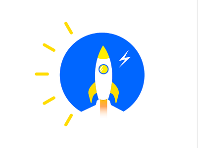 Logo idea illustration logo rocket