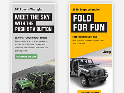 Jeep Banner Ads adobe xd banner ad design photoshop visual design