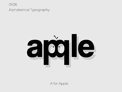 Typography - A for Apple typography