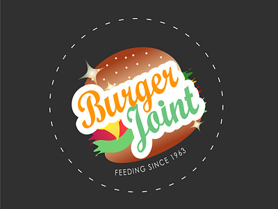 Bugerjoint 30dayslogochallenge food and drink ivoridesign logodesign
