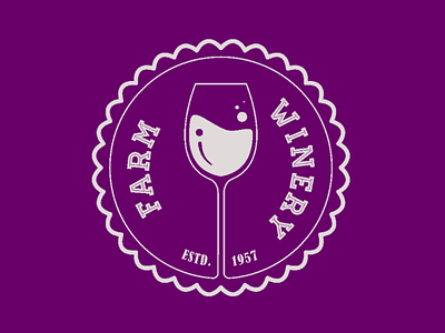 Winery farm winery design logo ivori