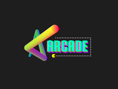 Vintage Arcade arcade branding illustration logo logodesign pacman typography vector vintage logo