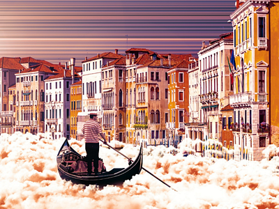 Venice on sky... adobe behance boat creative cloud dreams dribbble dribbbler photoshop sailor sky venice