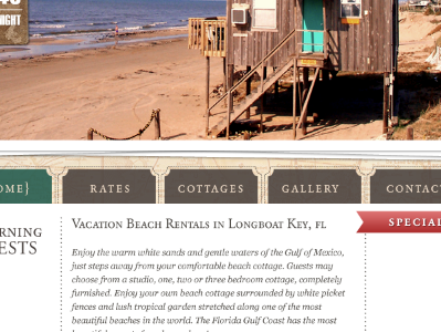 Florida Beaches Rule navigation web design