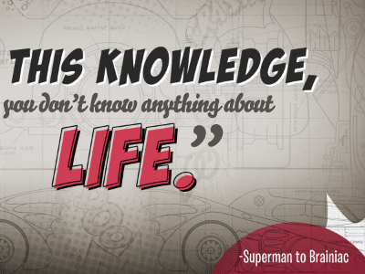 Superman taught me everything about the internet comics superman typography