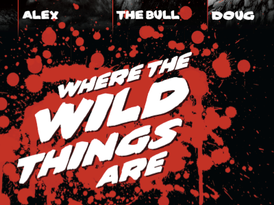 Where the Wild Things Are - restyled black and white blood dark frank miller grunge typography