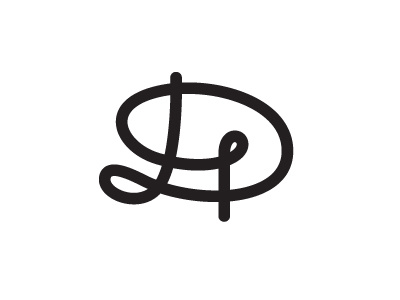 Capital D d logo monogram