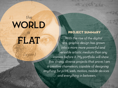 My world is flat typography