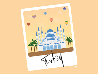 Travel Polaroid: Turkey art design graphic graphic design illustration travel vector