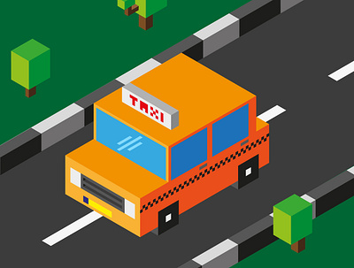 taximetic characterdesign illustration isometric kalamint kalamintcommunity nft nftsales nftshill nonfungible taxi vectorart