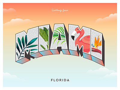 Vacation Time 2d character cuba design florida gradient illustration infographic infostarters miami