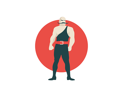 Strongman 2d animation character creative design design flat graphic illustration infographic infostarters vector