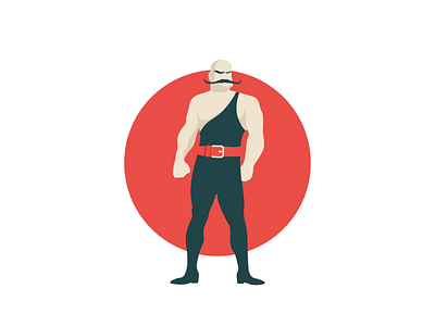 Strongman 2d animation character creative design design flat graphic illustration infographic infostarters vector