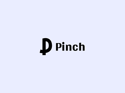 Pinch logo branding icon illustration logo typography vector