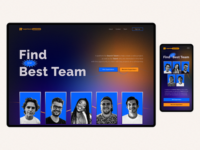 Redesign Concept superintern.fun website