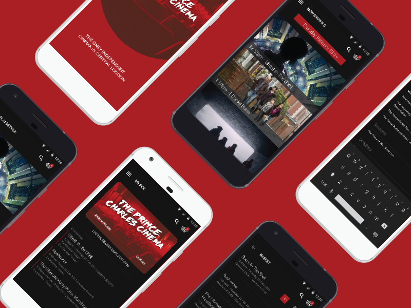 Prince Charles Cinema mobile app concept cinema movie theatre mobile concept concept mobile app pcc prince charles cinema android
