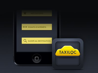 Taxiloc App Tease app brand company taxi tease ui