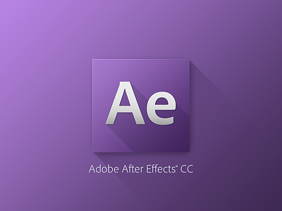 After Effects CC adobe cc creativecloud flat icon